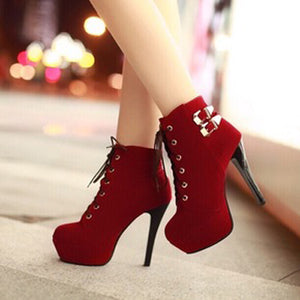 JULIA Lace Up Boots