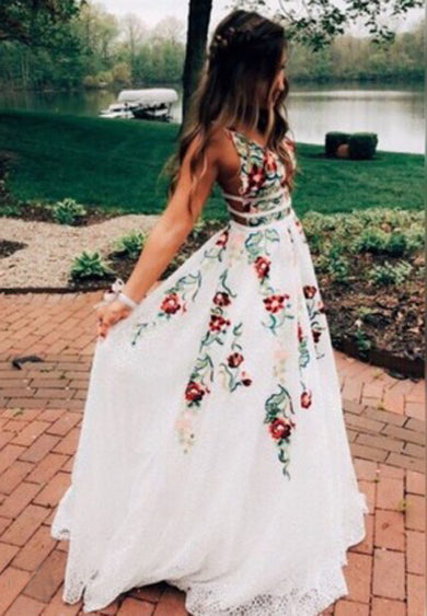 LENORA floral prom dress