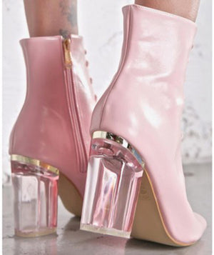 MATILDA clear heel boots