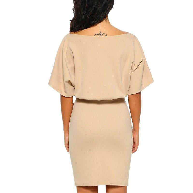 MARINA short sleeve belt dress