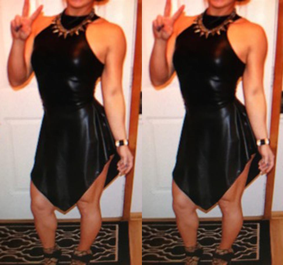 Leather Mini Dress