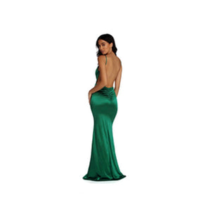 TAYLOR mermaid backless satin dress