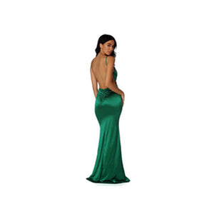 TAYLOR mermaid backless satin dress