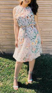 KAITLIN sleeveless chiffon dress