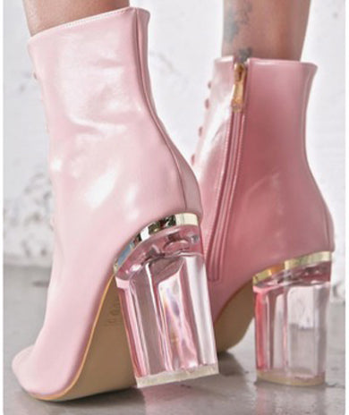 MATILDA clear heel boots