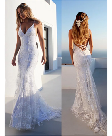 EVANGELINE wedding lace dress