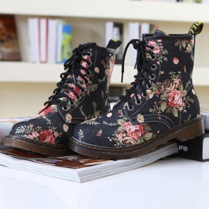 The Beautiful Flower Cowboy Ankle Boots.