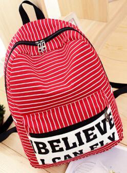 The fresh stripe believe I can fly backpack