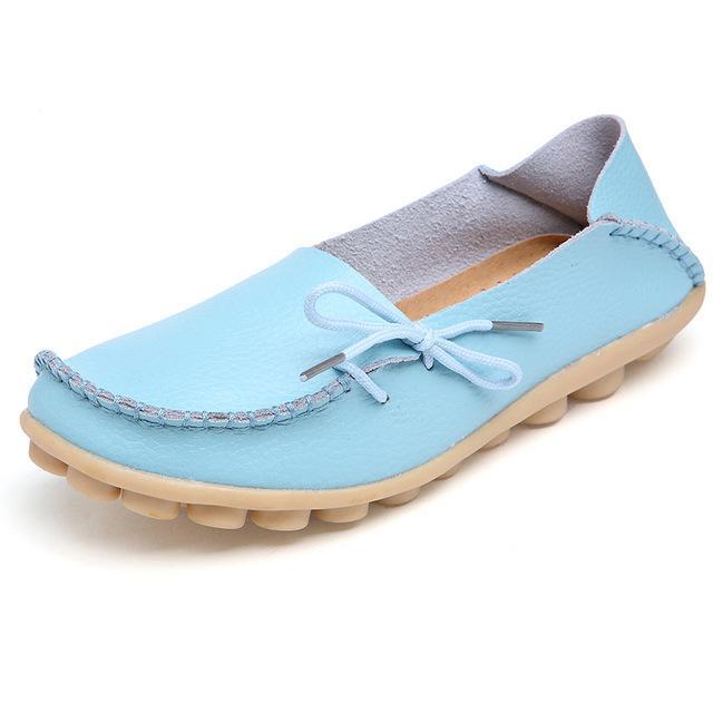 The Genuine Leather Casual Flat Shoes