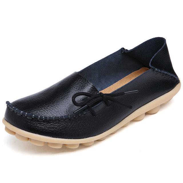 The Genuine Leather Casual Flat Shoes