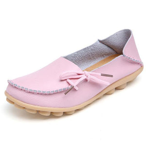 The Genuine Leather Casual Flat Shoes