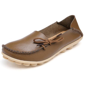 The Genuine Leather Casual Flat Shoes