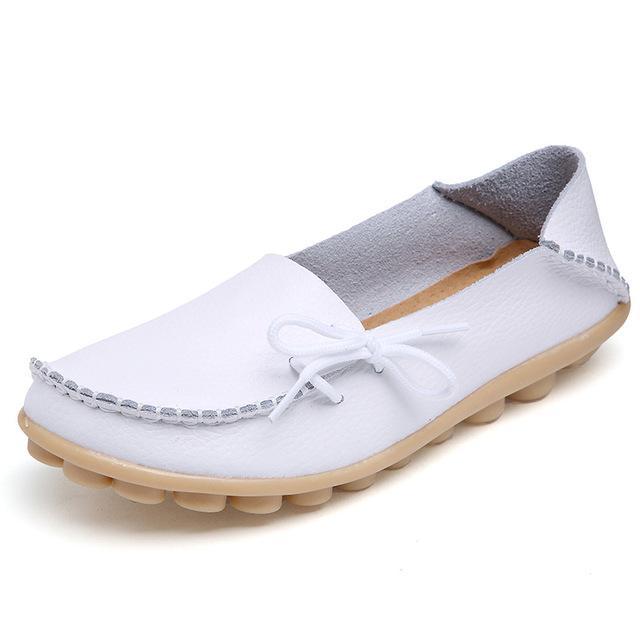 The Genuine Leather Casual Flat Shoes