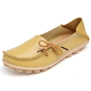 The Genuine Leather Casual Flat Shoes