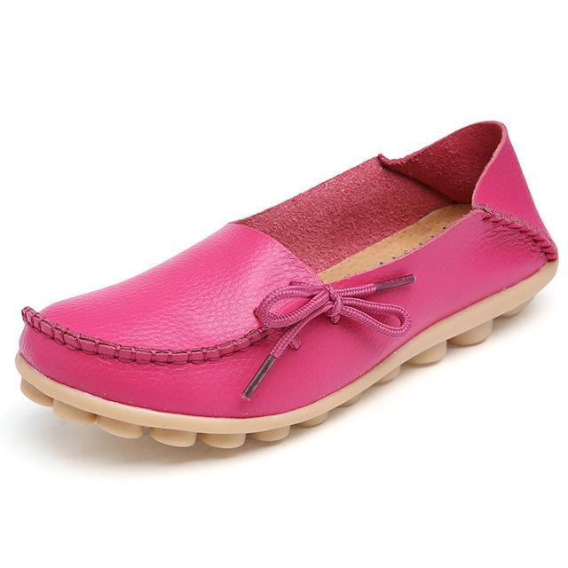 The Genuine Leather Casual Flat Shoes