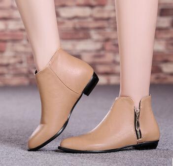 The ankle boots flat heel boots