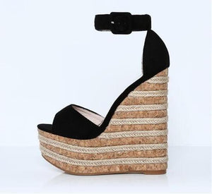 The Crossdresser Stiletto Wedges sandals.