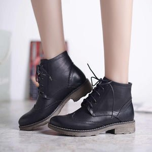 The  Oxford Women Leather Boots