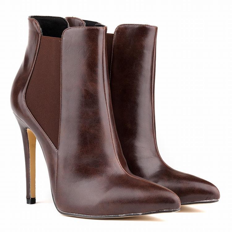 The botas femininas high heels ankle boots